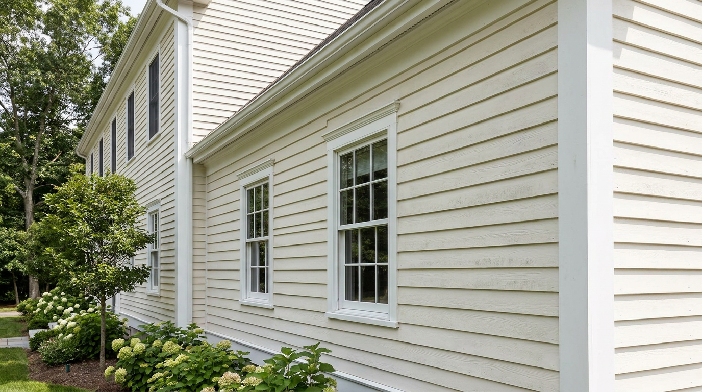 Clapboard Repaint Cycle by Exposure Clapboard siding showing how repaint timing changes by exterior exposure