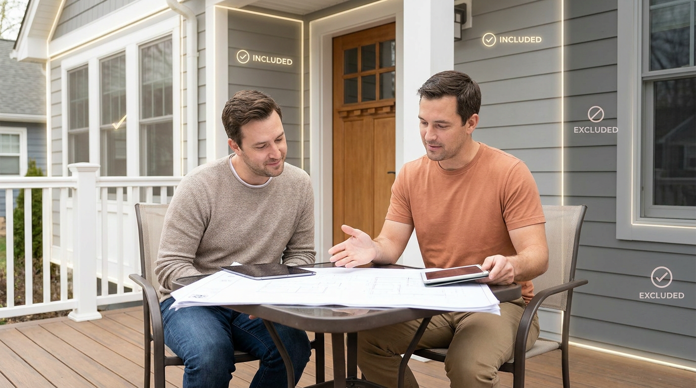 Clarify Painting Estimate Exclusions Before Hiring Clarifying exclusions in a house painting estimate before hiring