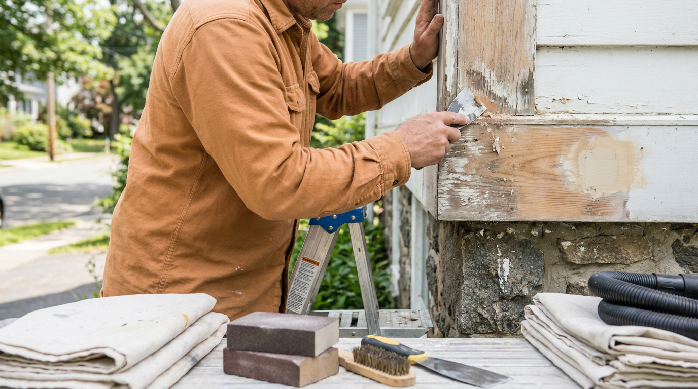 Prep Explains Painting Estimate Price Difference Painting preparation explaining price differences between house painting estimates